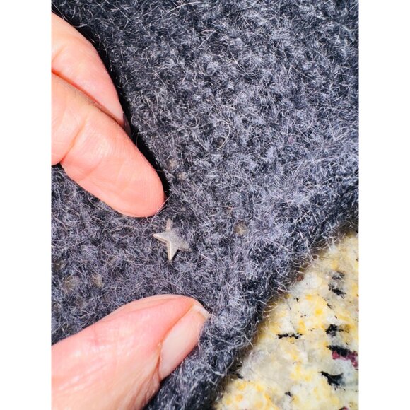 Des Petits Hauts Kid Mohair Open Cardigan Sweater Charcoal Gray S Sustainable e - Picture 7 of 8